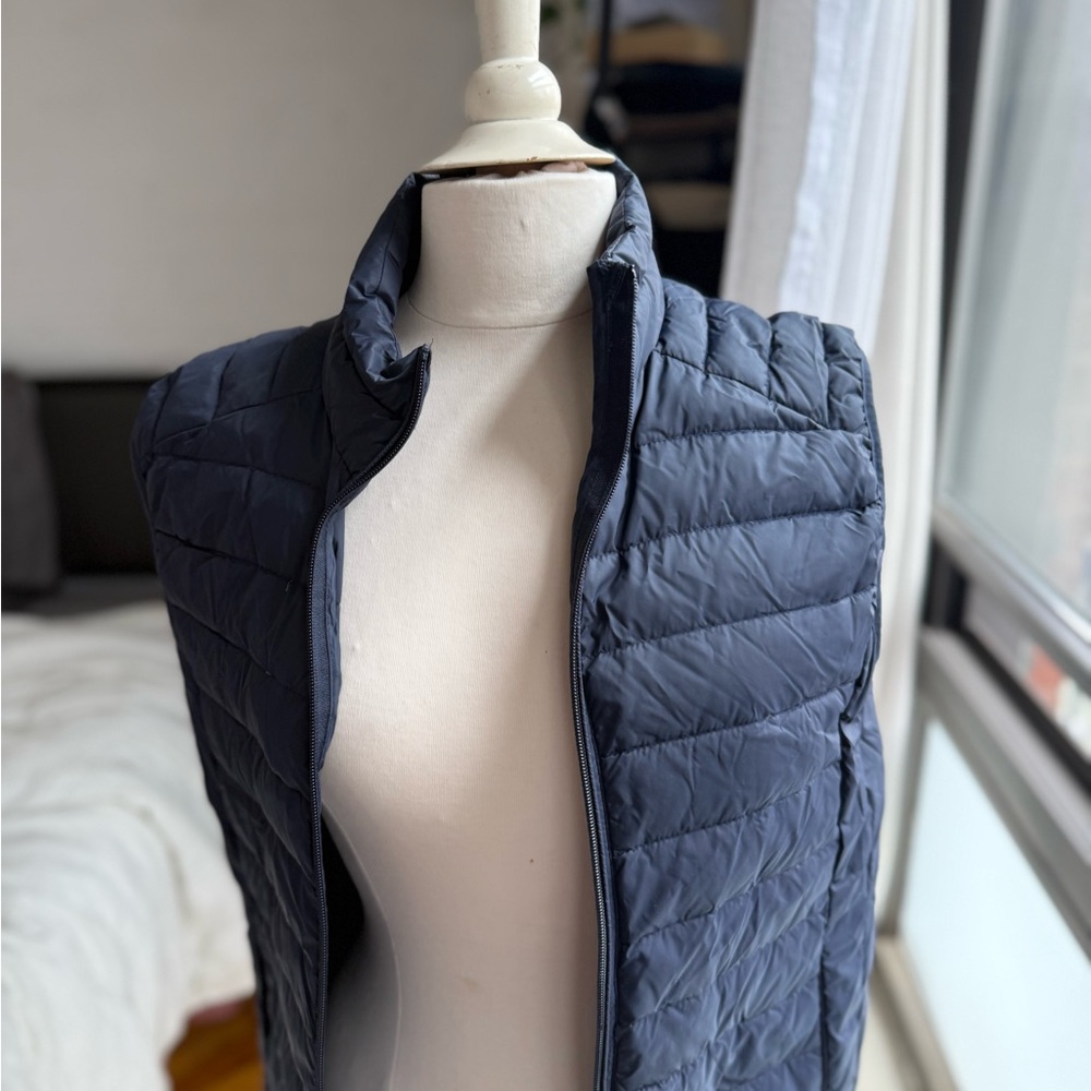 Navy Quilted Vest